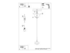 Lámparas Colgantes Hyperion Moderno De Acero - 1 Fuentes Luminosas - L.20 X A.125 Cm - Negro