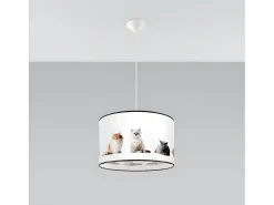 Lámparas Colgantes Koty Moderno De Cloruro De Polivinilo - 1 Fuentes Luminosas - L.40 X A.95 Cm - Multicolor