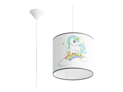 Lámparas colgantes Lincrone moderno de CLORURO DE POLIVINILO - 1 fuentes luminosas 4000K - L.30 x A.95 cm - multicolor