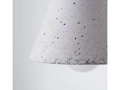 Lámparas colgantes Lum moderno de concreto - 1 fuentes luminosas 4000K - L.12 x A.125 cm - gris