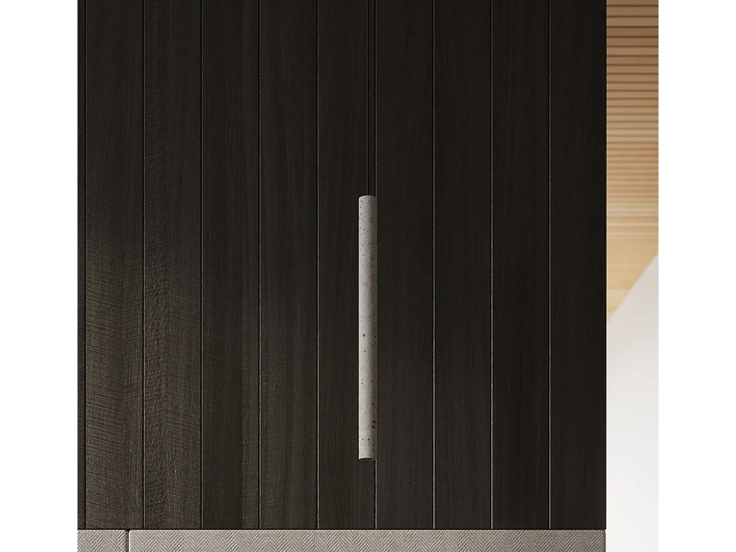 Lámparas Colgantes Pastelo Moderno De Concreto - 3 Fuentes Luminosas - L.30 X A.110 Cm - Gris