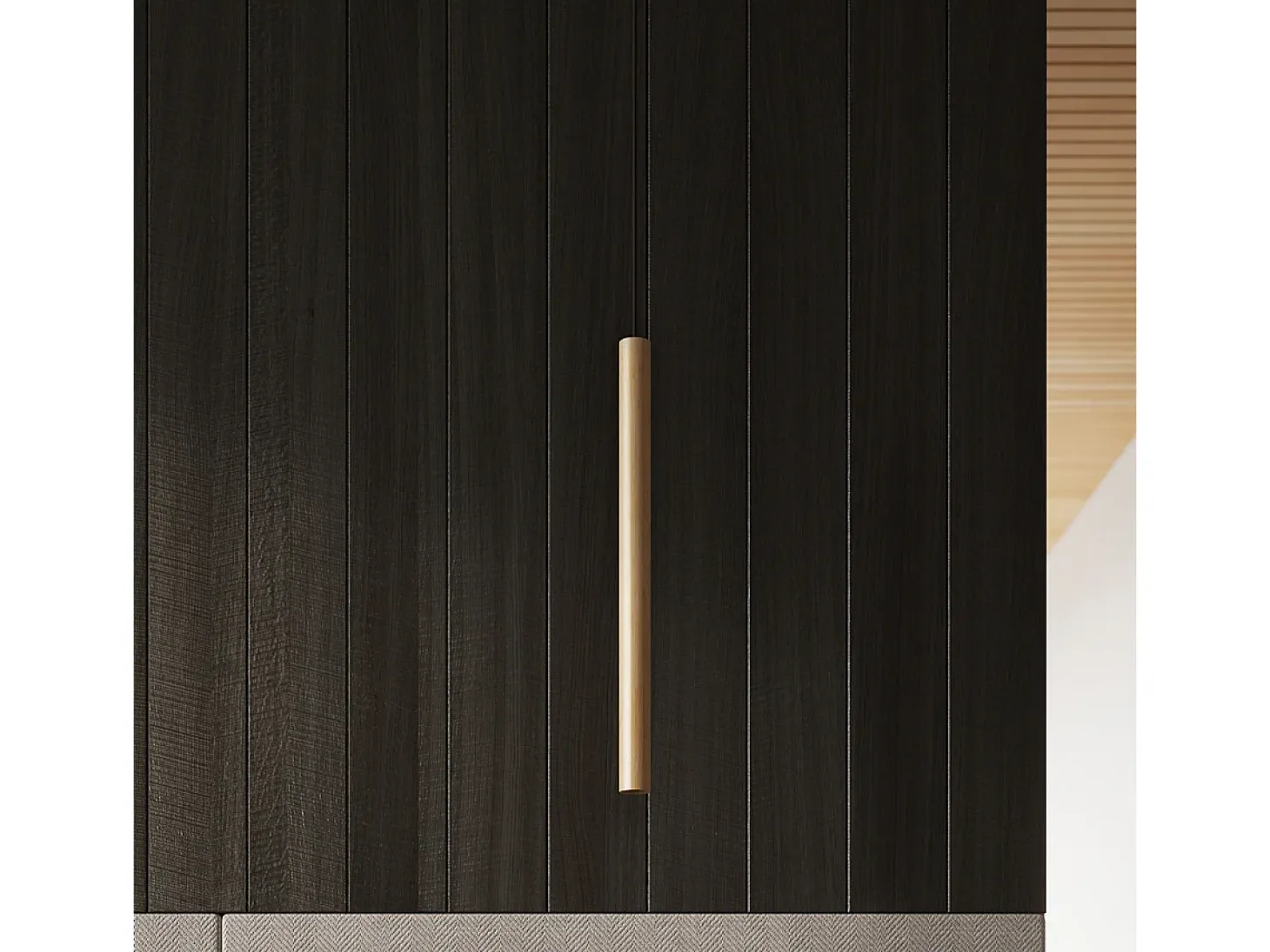 Lámparas Colgantes Pastelo Moderno De Acero/Madera - 5 Fuentes Luminosas - L.45 X A.100 Cm - Madera
