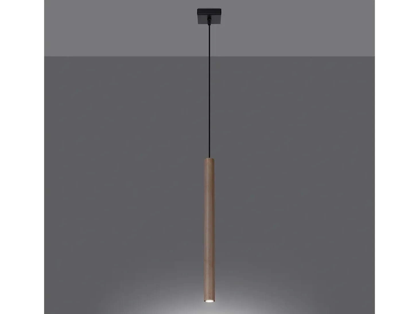 Lámparas Colgantes Pastelo Moderno De Acero/Madera - 1 Fuentes Luminosas - L.8 X A.120 Cm - Madera