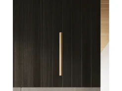 Lámparas Colgantes Pastelo Moderno De Acero/Madera - 3 Fuentes Luminosas - L.30 X A.110 Cm - Madera