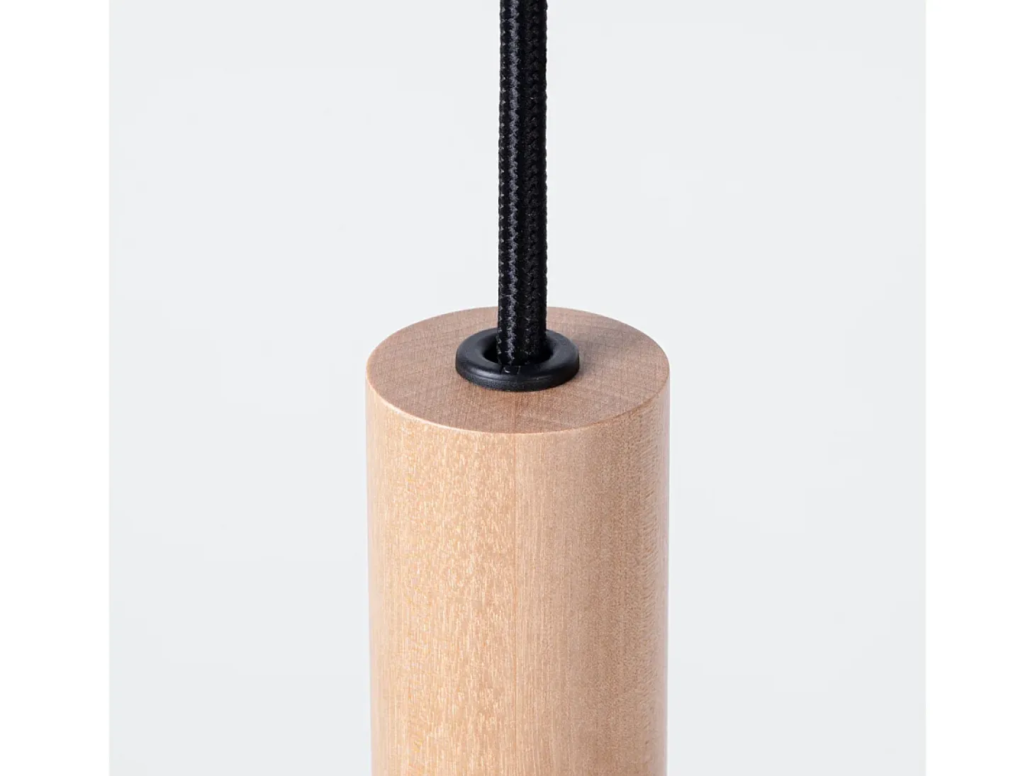 Lámparas Colgantes Pastelo Moderno De Acero/Madera - 3 Fuentes Luminosas - L.30 X A.110 Cm - Madera