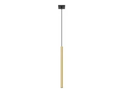 Lámparas Colgantes Pastelo Moderno De Acero - 1 Fuentes Luminosas - L.8 X A.100 Cm - Brillo Dorado