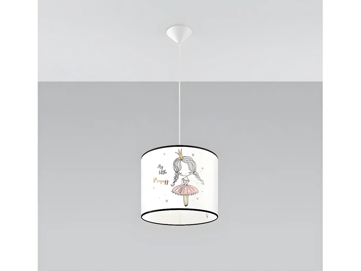 Lámparas Colgantes Princess Moderno De Cloruro De Polivinilo - 1 Fuentes Luminosas - L.30 X A.95 Cm - Multicolor