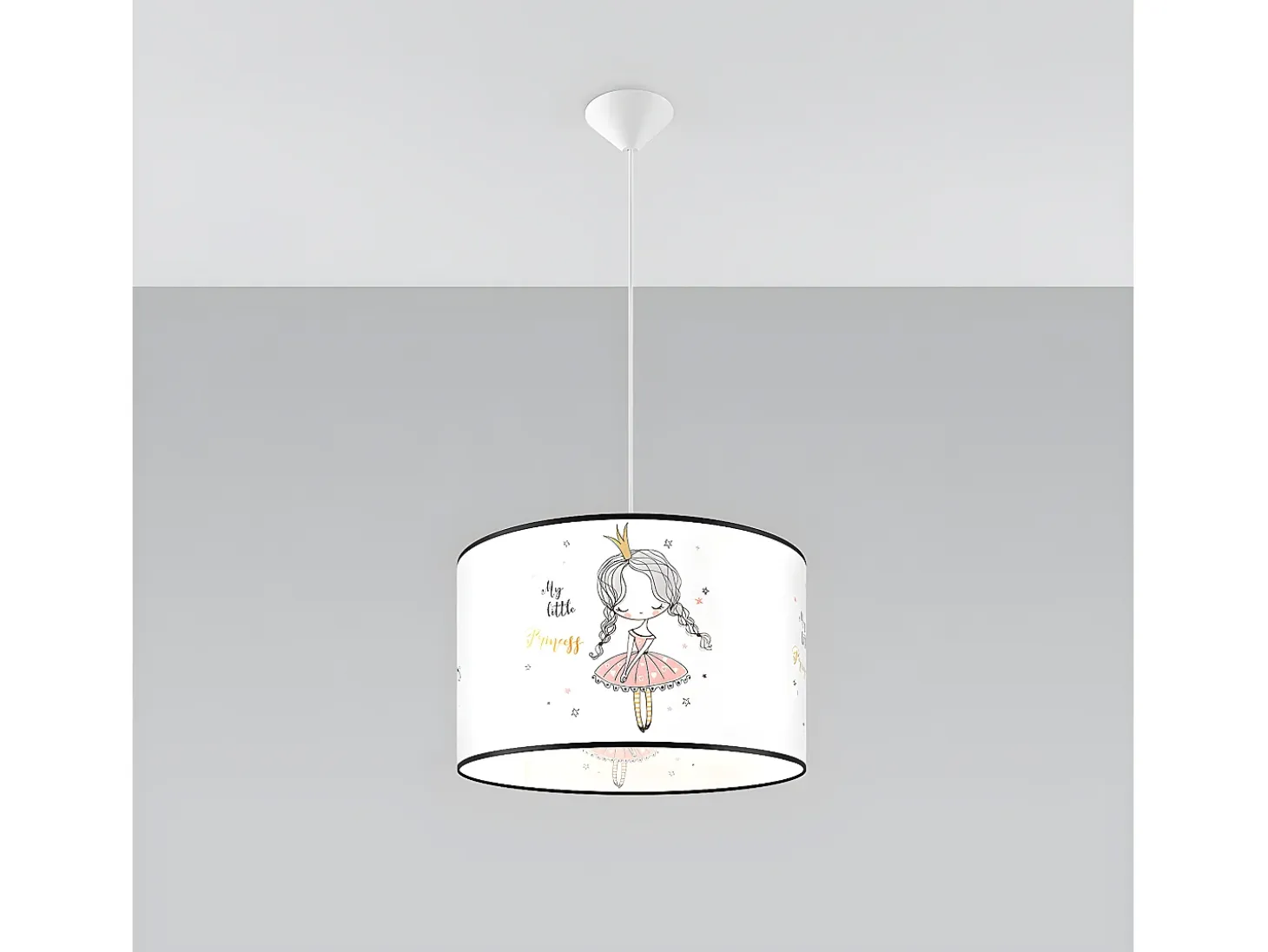 Lámparas Colgantes Princess Moderno De Cloruro De Polivinilo - 1 Fuentes Luminosas - L.40 X A.95 Cm - Multicolor