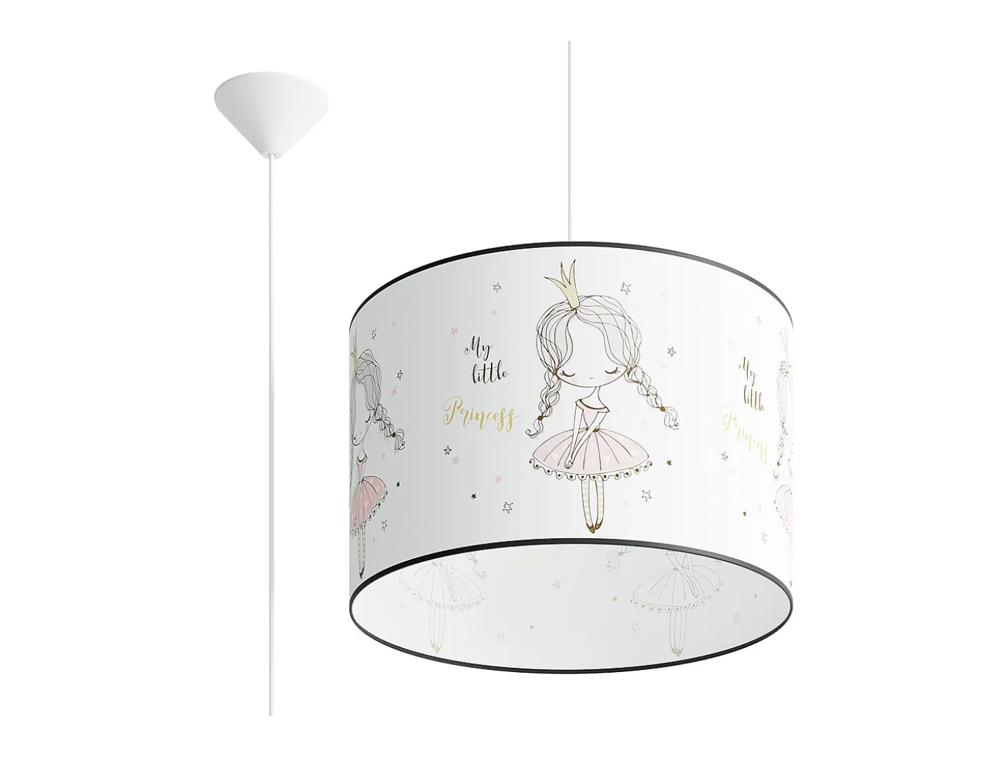 Lámparas colgantes Prinesa moderno de CLORURO DE POLIVINILO - 1 fuentes luminosas 3000K - L.40 x A.95 cm - multicolor