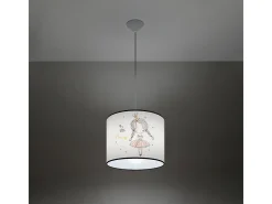 Lámparas colgantes Prinesa moderno de CLORURO DE POLIVINILO - 1 fuentes luminosas 4000K - L.30 x A.95 cm - multicolor