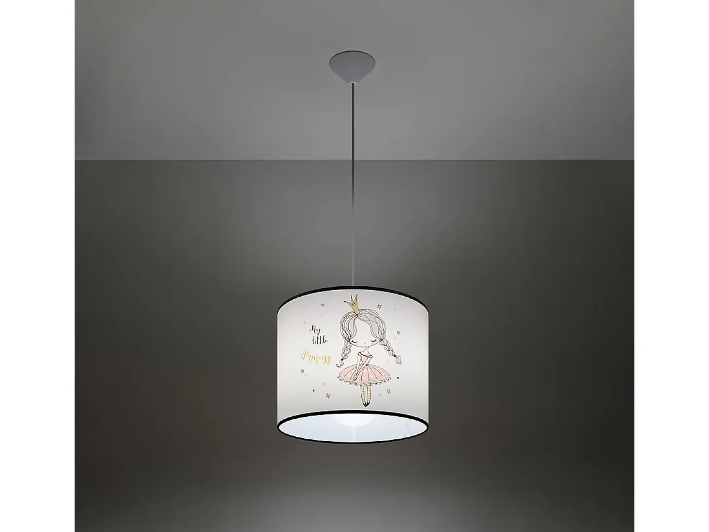 Lámparas colgantes Prinesa moderno de CLORURO DE POLIVINILO - 1 fuentes luminosas 4000K - L.30 x A.95 cm - multicolor