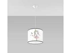 Lámparas colgantes Prinesa moderno de CLORURO DE POLIVINILO - 1 fuentes luminosas 3000K - L.30 x A.95 cm - multicolor