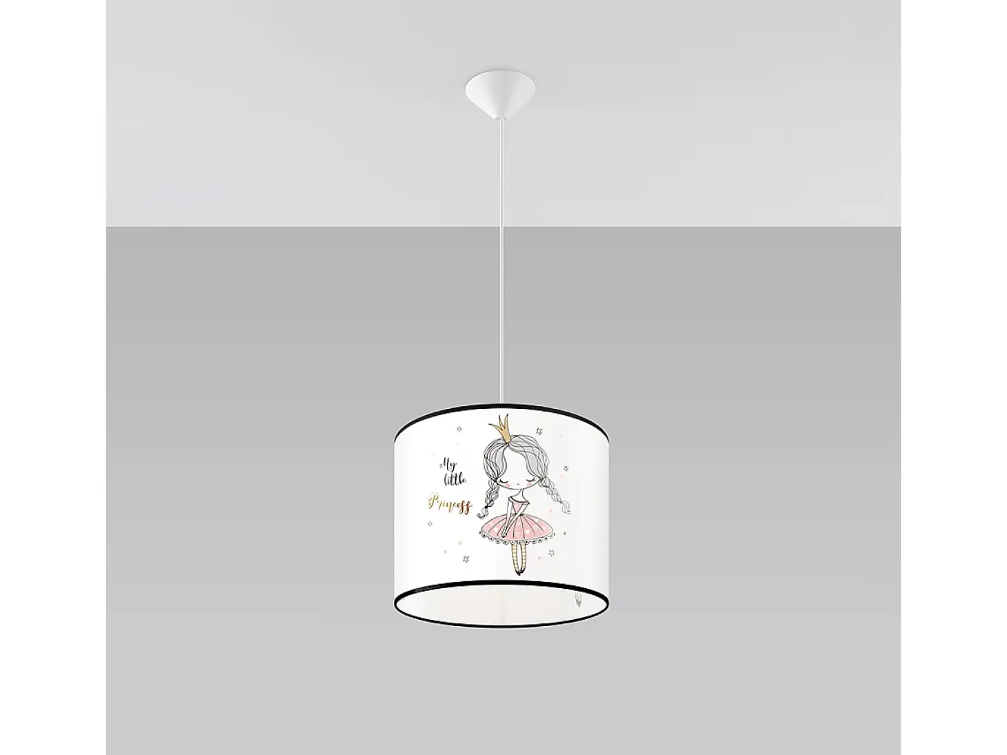 Lámparas colgantes Prinesa moderno de CLORURO DE POLIVINILO - 1 fuentes luminosas 3000K - L.30 x A.95 cm - multicolor