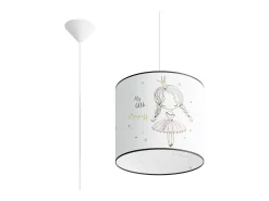 Lámparas colgantes Prinesa moderno de CLORURO DE POLIVINILO - 1 fuentes luminosas 3000K - L.30 x A.95 cm - multicolor
