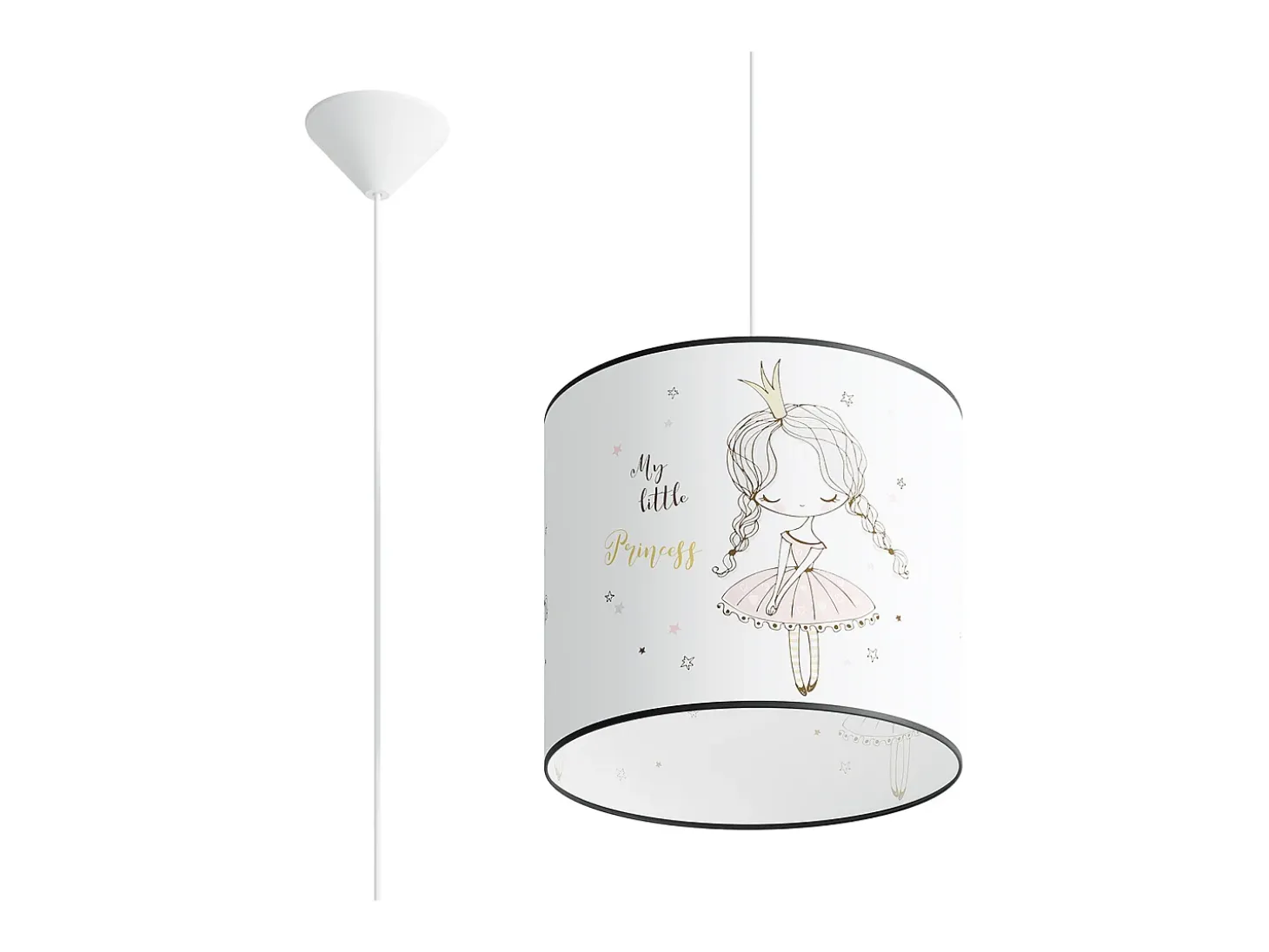 Lámparas colgantes Prinesa moderno de CLORURO DE POLIVINILO - 1 fuentes luminosas 3000K - L.30 x A.95 cm - multicolor