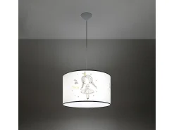 Lámparas colgantes Prinesa moderno de CLORURO DE POLIVINILO - 1 fuentes luminosas 4000K - L.40 x A.95 cm - multicolor