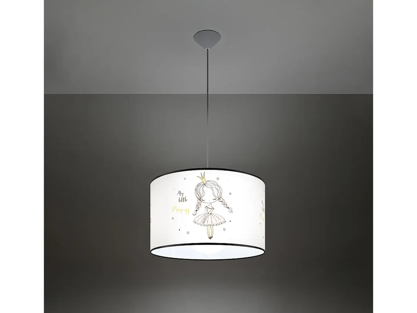 Lámparas colgantes Prinesa moderno de CLORURO DE POLIVINILO - 1 fuentes luminosas 4000K - L.40 x A.95 cm - multicolor