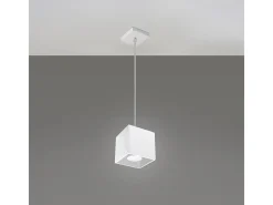 Lámparas Colgantes Quad Moderno De Aluminio - 1 Fuentes Luminosas - L.10 X A.110 Cm - Blanco