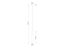 Lámparas colgantes Ravo escandinavo de madera - 1 fuentes luminosas 4000K - L.8 x A.120 cm - madera natural