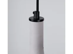 Lámparas Colgantes Rea Moderno De Concreto - 2 Fuentes Luminosas - L.34 X A.113 Cm - Gris