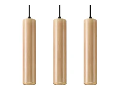 Lámparas colgantes Silno escandinavo de madera - 3 fuentes luminosas 4000K - L.45 x A.90 cm - madera natural