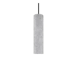 Lámparas colgantes Solvix industrial de concreto - 1 fuentes luminosas 3000K - L.8 x A.105 cm - gris