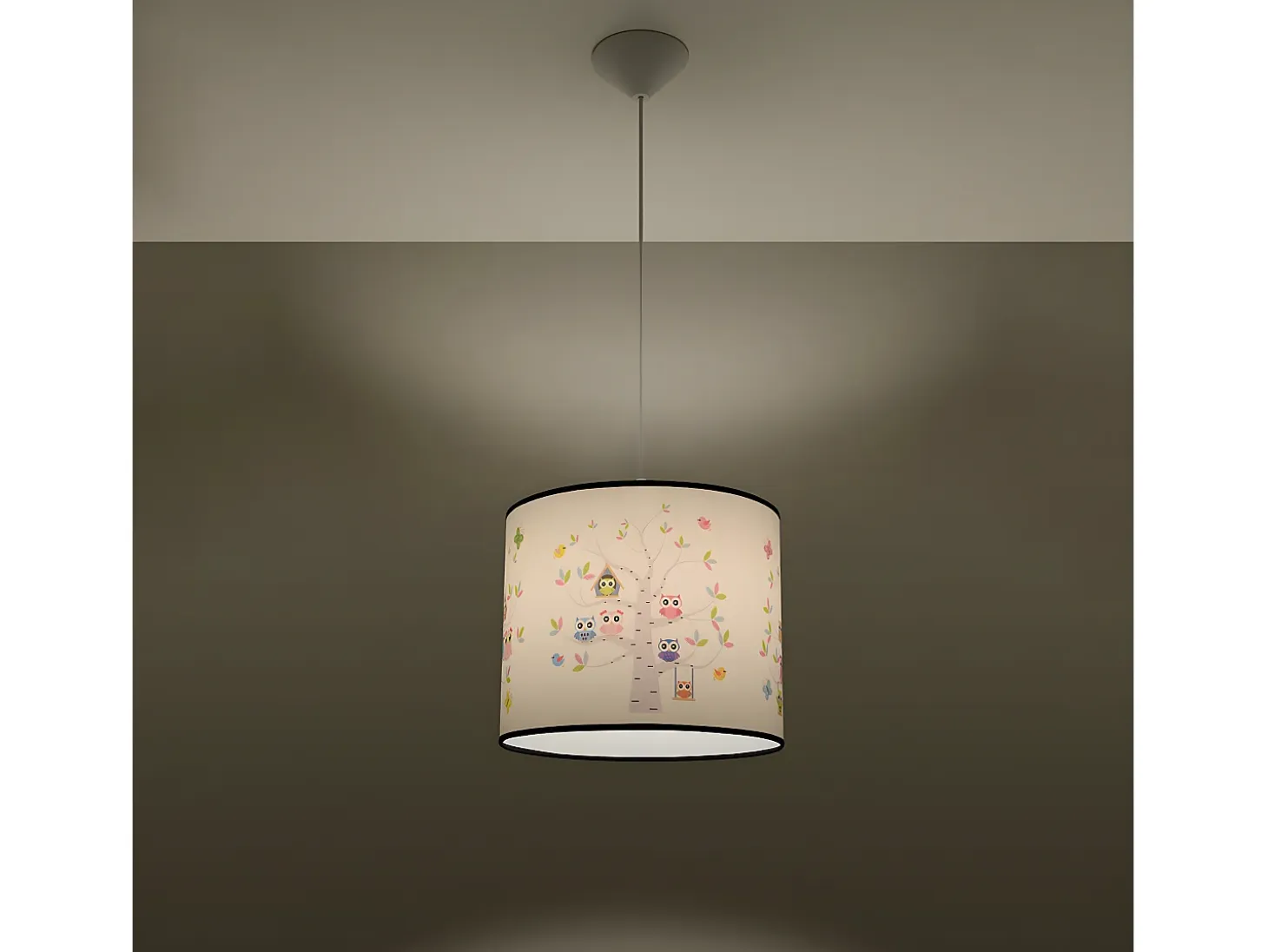 Lámparas Colgantes Sowy Moderno De Cloruro De Polivinilo - 1 Fuentes Luminosas - L.40 X A.82 Cm - Multicolor