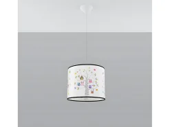Lámparas Colgantes Sowy Moderno De Cloruro De Polivinilo - 1 Fuentes Luminosas - L.40 X A.82 Cm - Multicolor