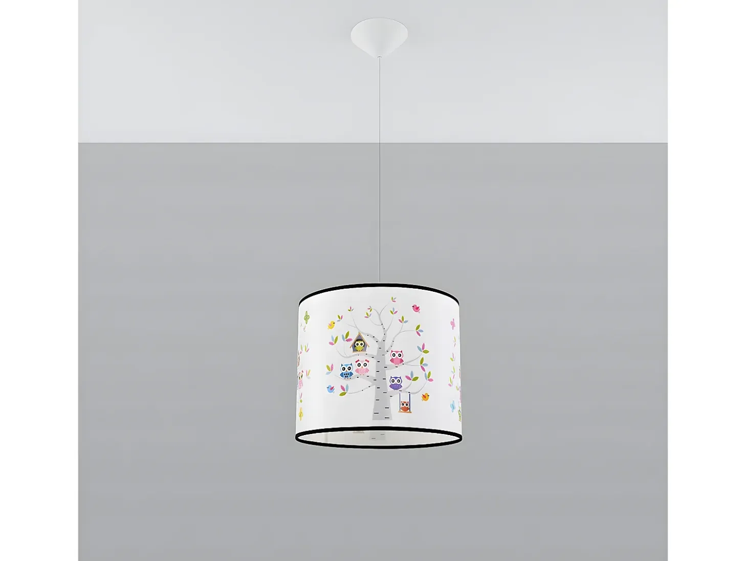 Lámparas Colgantes Sowy Moderno De Cloruro De Polivinilo - 1 Fuentes Luminosas - L.40 X A.82 Cm - Multicolor