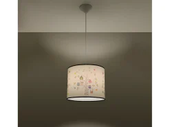 Lámparas Colgantes Sowy Moderno De Cloruro De Polivinilo - 1 Fuentes Luminosas - L.30 X A.82 Cm - Multicolor