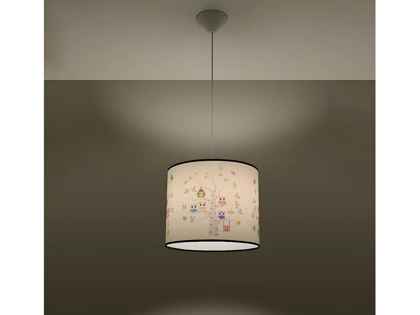 Lámparas Colgantes Sowy Moderno De Cloruro De Polivinilo - 1 Fuentes Luminosas - L.30 X A.82 Cm - Multicolor