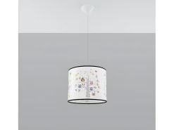 Lámparas Colgantes Sowy Moderno De Cloruro De Polivinilo - 1 Fuentes Luminosas - L.30 X A.82 Cm - Multicolor