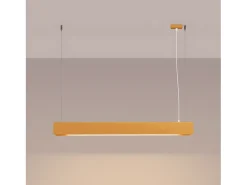 Lámparas Colgantes Spark Moderno De Acero - 1 Fuentes Luminosas - L.100 X A.120 Cm - Dorado