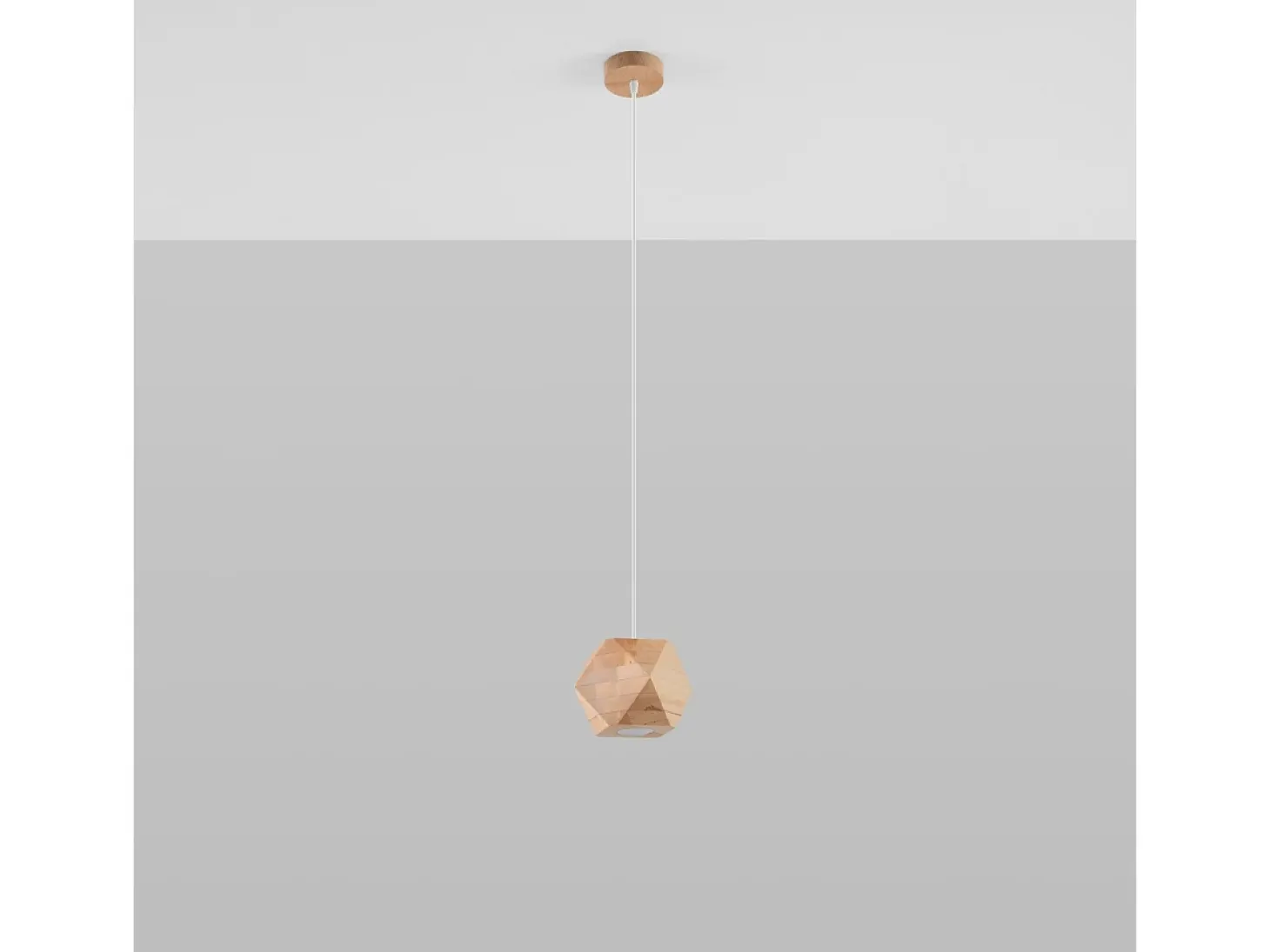 Lámparas colgantes Timberix escandinavo de madera - 1 fuentes luminosas 3000K - L.12 x A.120 cm - madera natural