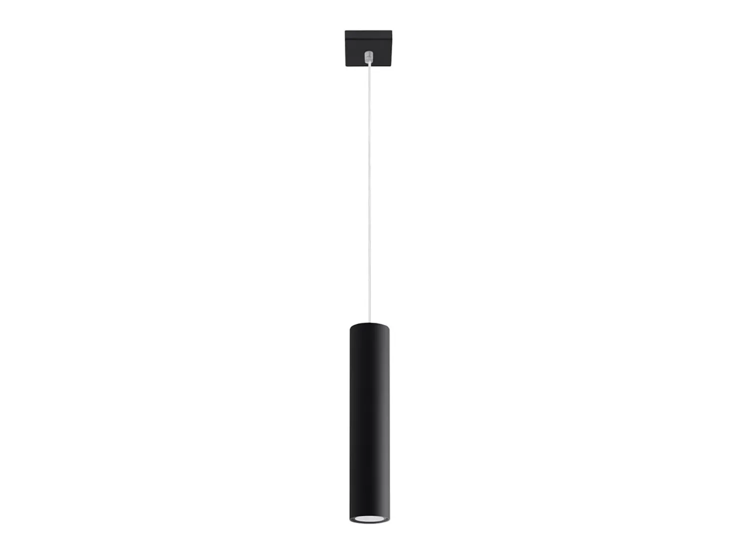 Lámparas colgantes Toris moderno de acero - 1 fuentes luminosas 3000K - L.8 x A.100 cm - negro