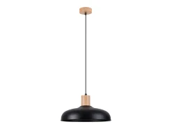 Lámparas colgantes Velture escandinavo de acero - 1 fuentes luminosas 4000K - L.38 x A.120 cm - negro