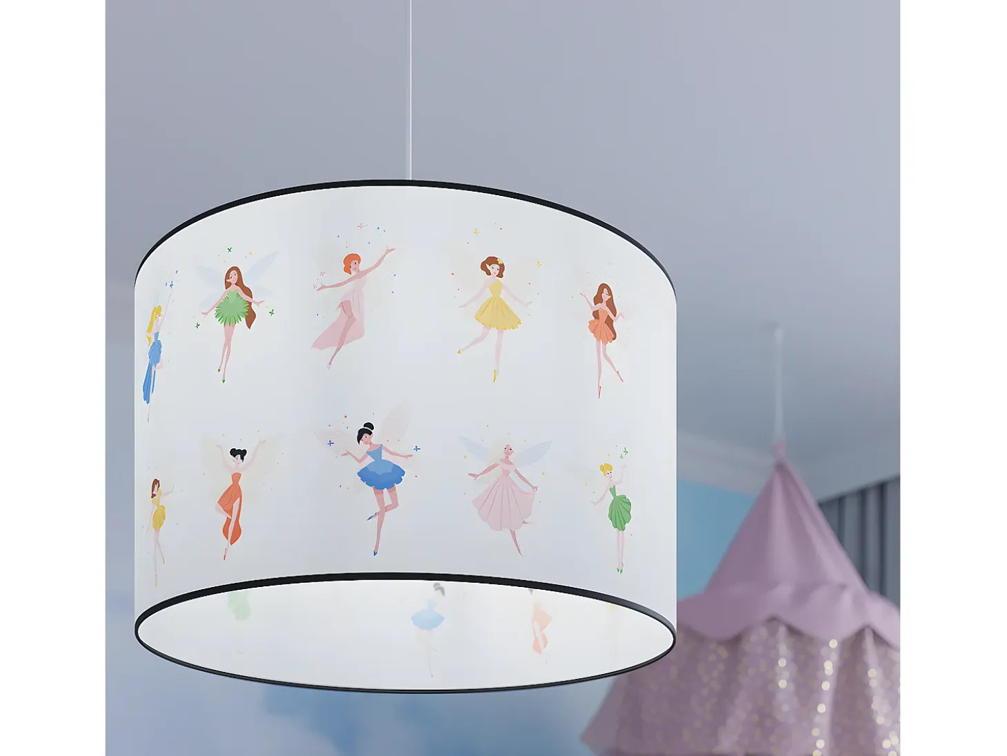 Lámparas Colgantes Wróżki Moderno De Cloruro De Polivinilo - 1 Fuentes Luminosas - L.30 X A.95 Cm - Multicolor