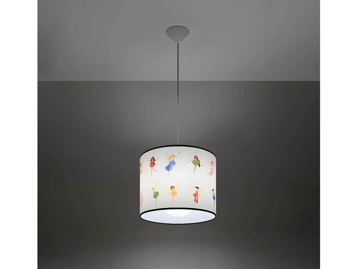 Lámparas Colgantes Wróżki Moderno De Cloruro De Polivinilo - 1 Fuentes Luminosas - L.30 X A.95 Cm - Multicolor