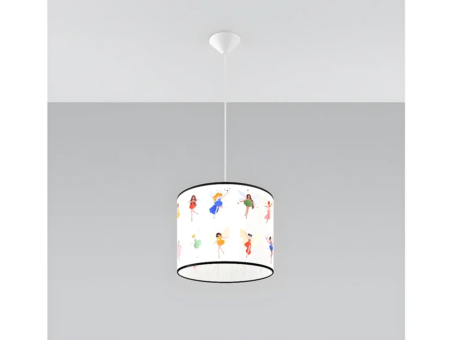 Lámparas Colgantes Wróżki Moderno De Cloruro De Polivinilo - 1 Fuentes Luminosas - L.30 X A.95 Cm - Multicolor