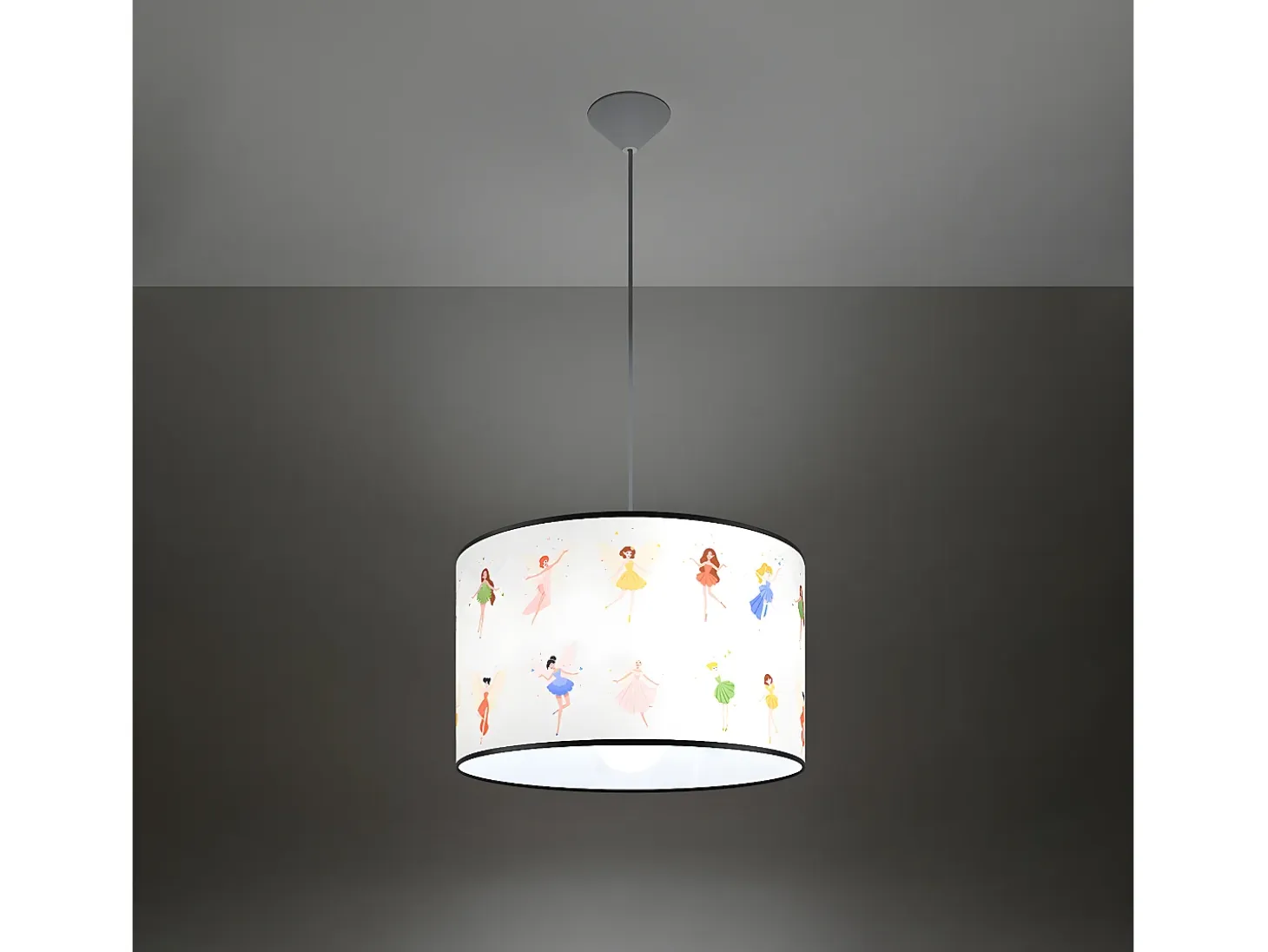 Lámparas Colgantes Wróżki Moderno De Cloruro De Polivinilo - 1 Fuentes Luminosas - L.40 X A.95 Cm - Multicolor