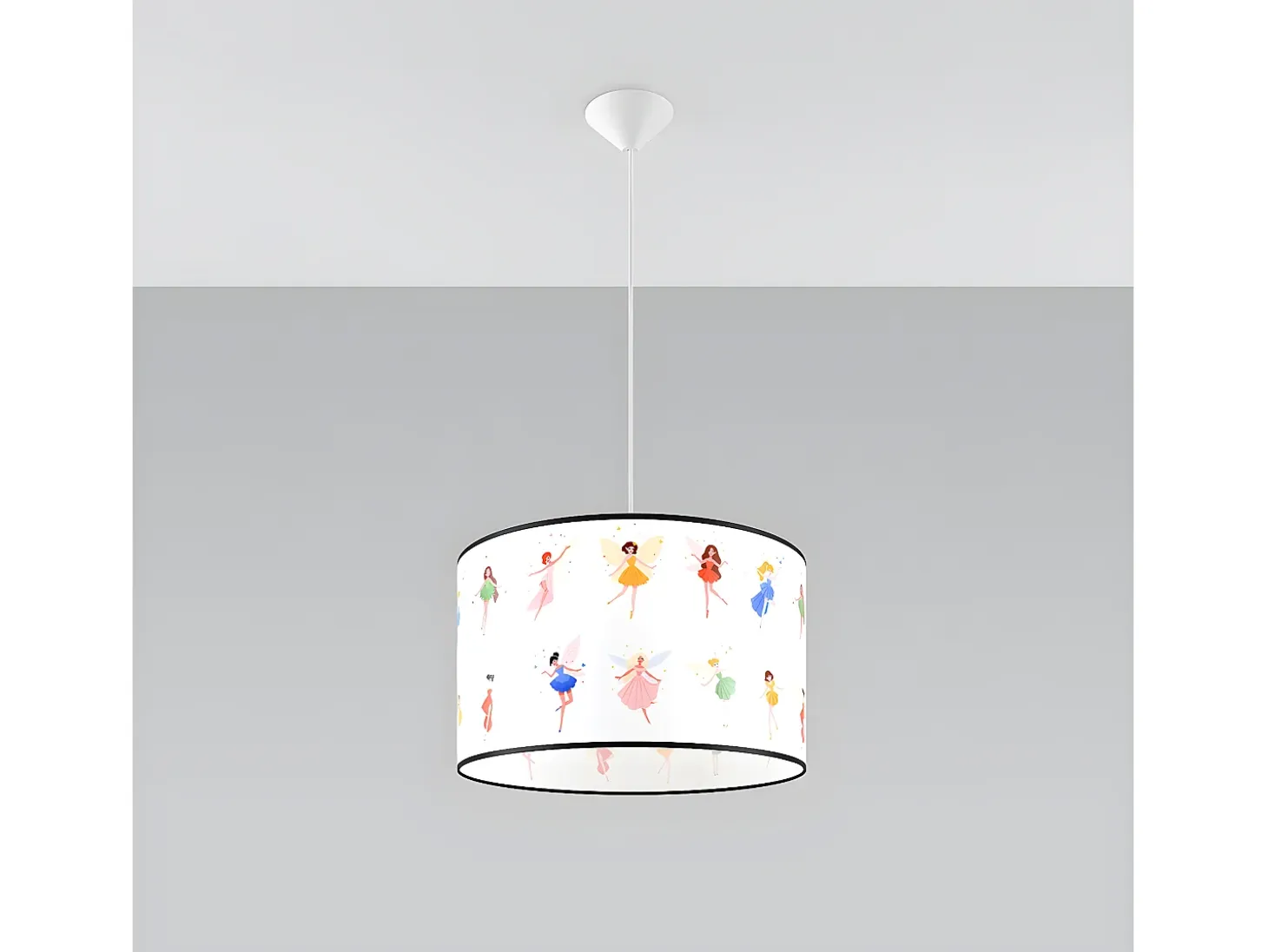 Lámparas Colgantes Wróżki Moderno De Cloruro De Polivinilo - 1 Fuentes Luminosas - L.40 X A.95 Cm - Multicolor