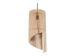 Lámparas colgantes Zenexia escandinavo de madera - 1 fuentes luminosas 3000K - L.21 x A.120 cm - madera natural