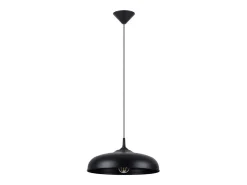 Lámparas colgantes Zinta escandinavo de acero - 1 fuentes luminosas 4000K - L.38 x A.74 cm - negro