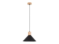 Lámparas colgantes Zorra escandinavo de acero - 1 fuentes luminosas 4000K - L.30 x A.120 cm - negro