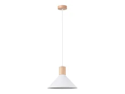 Lámparas colgantes Zorra escandinavo de acero - 1 fuentes luminosas 4000K - L.30 x A.120 cm - blanco