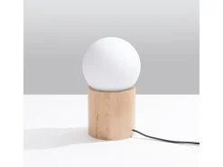 Lámparas de escritorio Lust moderno de madera - 1 fuentes luminosas 3000K - L.12 x A.21 cm - madera natural