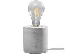 Lámparas de escritorio Nalvado industrial de concreto - 1 fuentes luminosas 3000K - L.10 x A.10 cm - gris