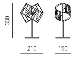 Lámparas de mesa Agnese blanco 1XE14 max 1X42W IP20 - Aplique LED de diseño moderno - Casquillo E14