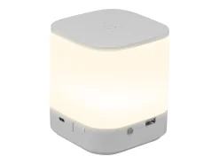Lámparas de mesa LED NETTLIFE, paquete de 2, con batería recargable de 1800 mAh, regulables táctilmente 3000-6500K USB 3 temperaturas de color y