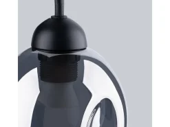 Lámparas de pared Allivon moderno de acero - 1 fuentes luminosas 4000K - L.25 x A.29 cm - negro